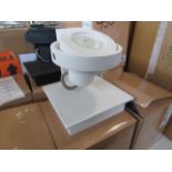 Dimmable Single Spotlight White. Size: W11.5 x D11.5 x H12.8cm - RRP ?70.00 - New & Boxed. (450)