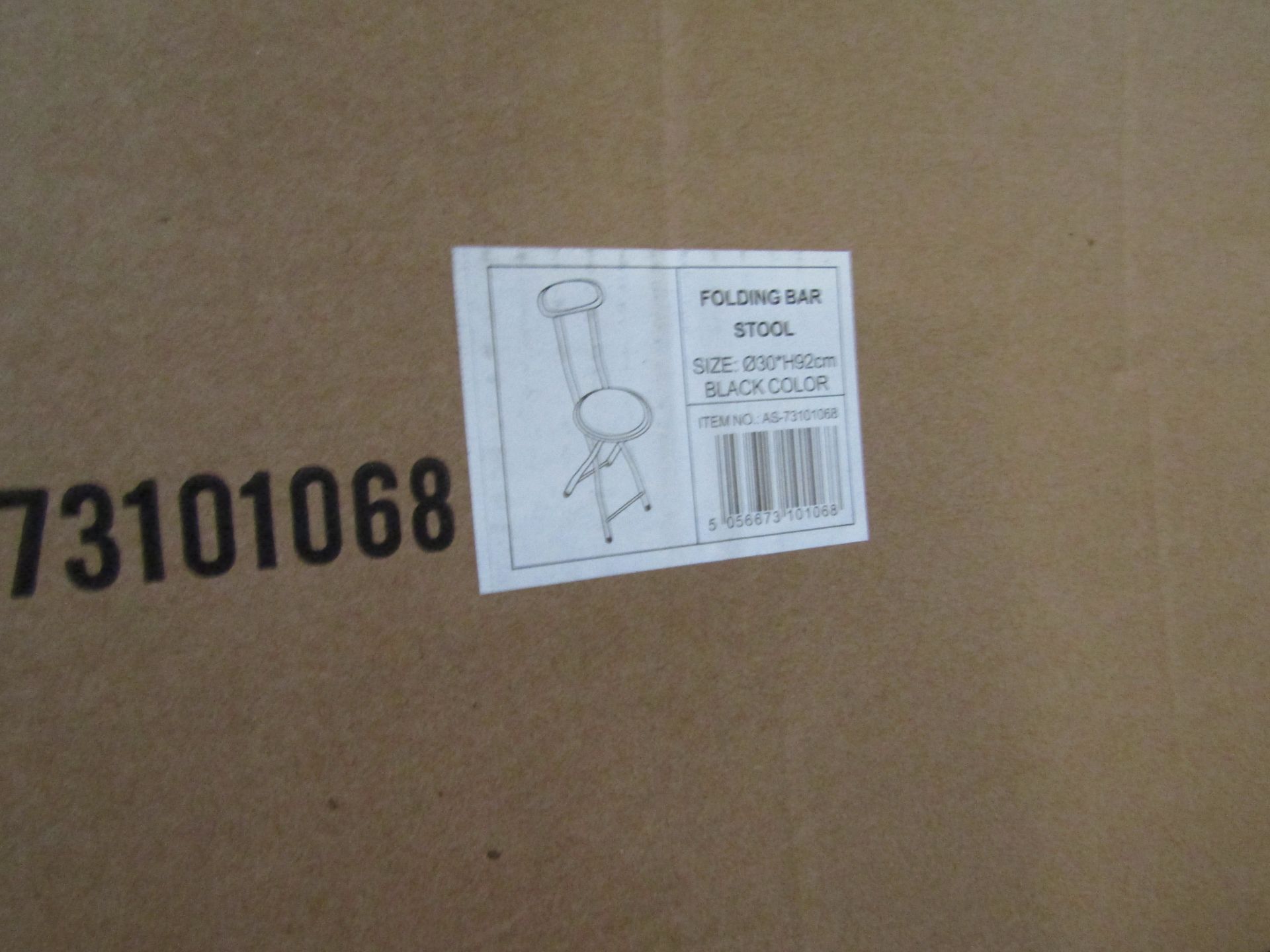 Asab - Folding Bar Stool - Unchecked & Boxed.