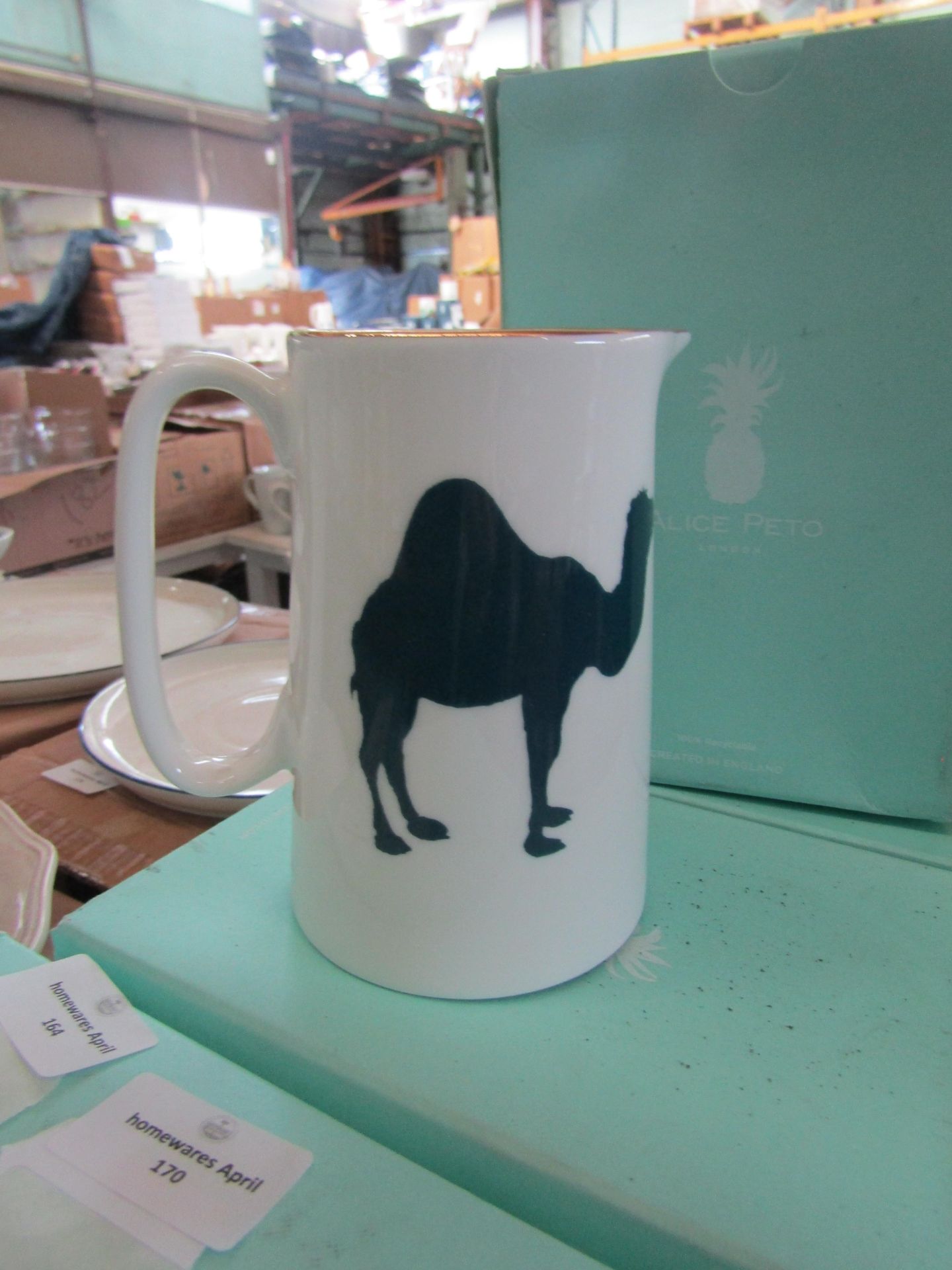 Alice Peto Camel Jug 1 Pint RRP 42About the Product(s)Inspired by traditional blue-and-white china - Image 2 of 2