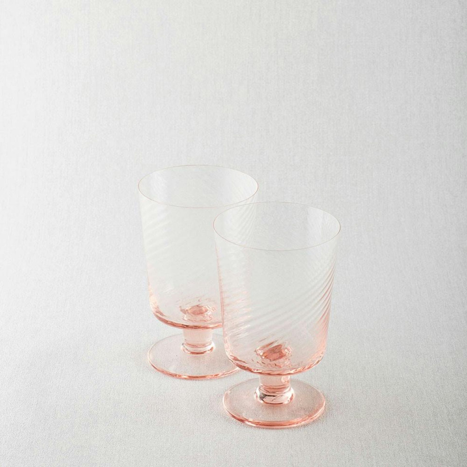 Maison Margaux Italian Swirl Glass Set Of 2 Pink Maison Margaux Pink RRP 62About the Product(s)These