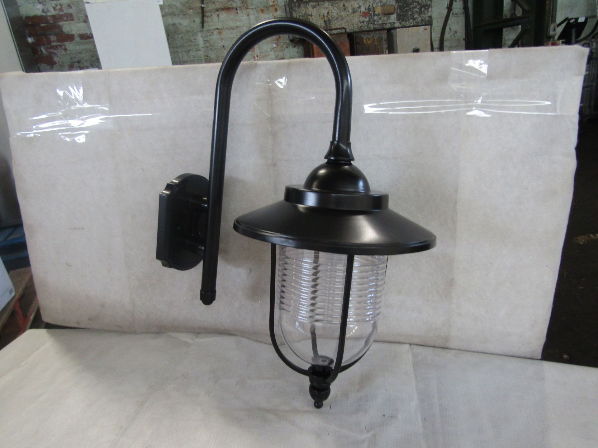 Integrity Lighting black outdoor Georgian lantern. H50CM X W35CM. New & Boxed (boxes are shop