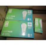 2X LIGHTNUM - E27 1055 Lumen LED Light Bulbs - Pack of 4 - New & Boxed.