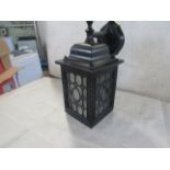 Integrity Lighting black outdoor lantern. H43CM X W16CM. New & Boxed (boxes are shop soiled) (