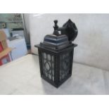 Integrity Lighting black outdoor lantern. H43CM X W16CM. New & Boxed (boxes are shop soiled) (