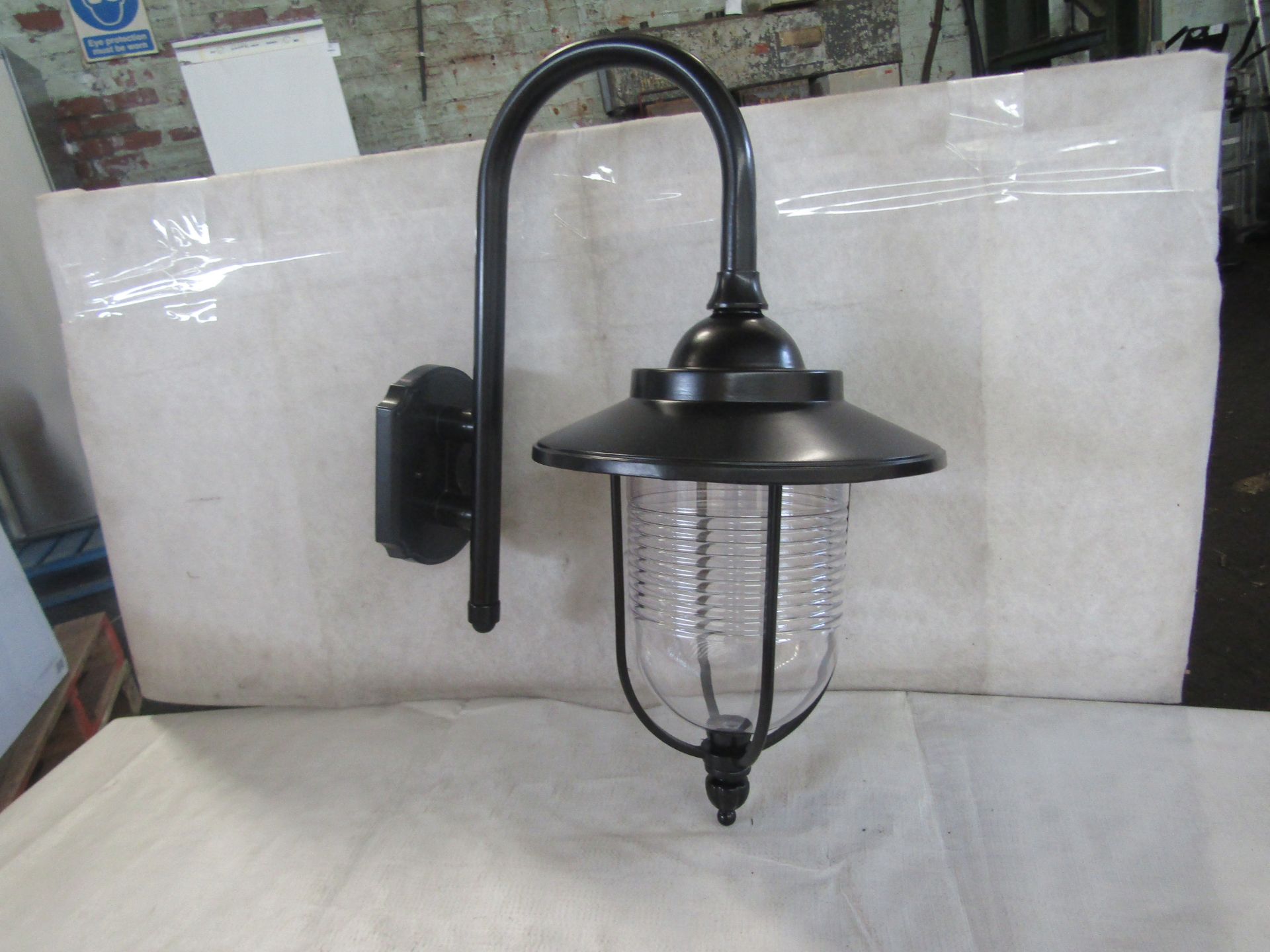 Integrity Lighting black outdoor Georgian lantern. H50CM X W35CM. New & Boxed (boxes are shop