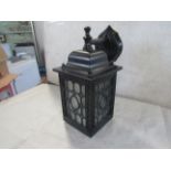 Integrity Lighting black outdoor lantern. H43CM X W16CM. New & Boxed (boxes are shop soiled) (