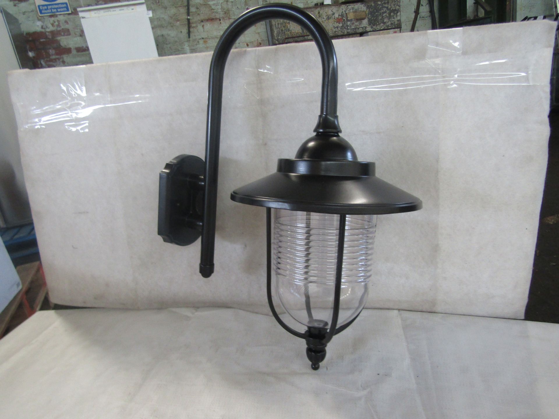 Integrity Lighting black outdoor Georgian lantern. H50CM X W35CM. New & Boxed (boxes are shop