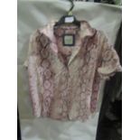 Jacks Girlfriend New York Ladies Blouse Pink, Size: S - Good Condition.