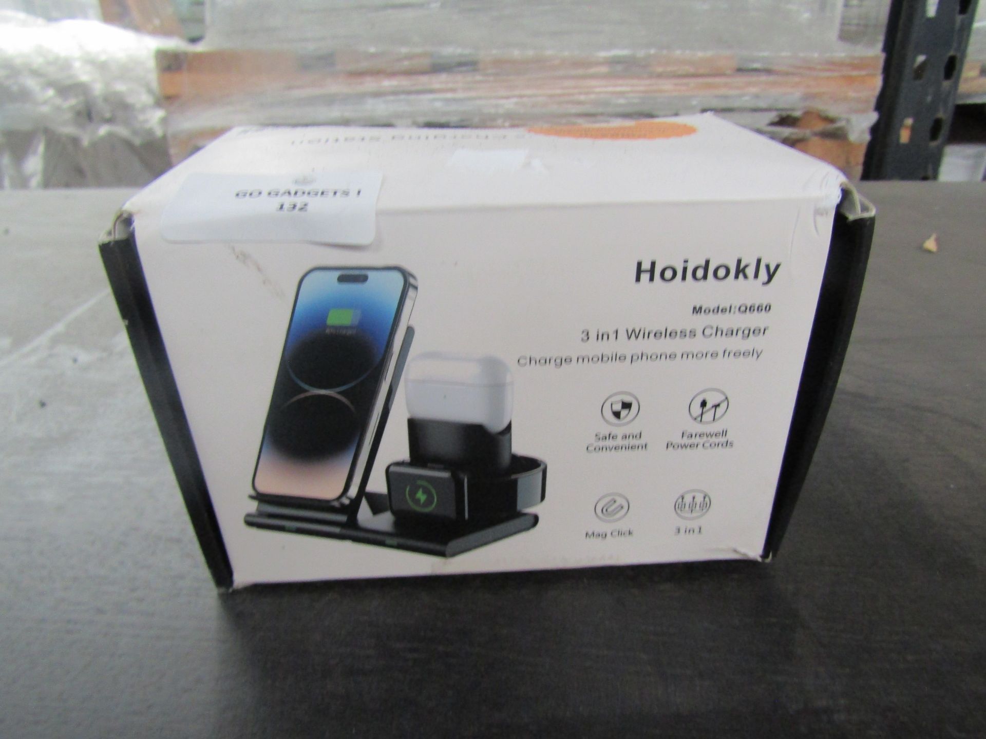 Hoidokly 3in1 Wireless Charger - Unchecked & Boxed.