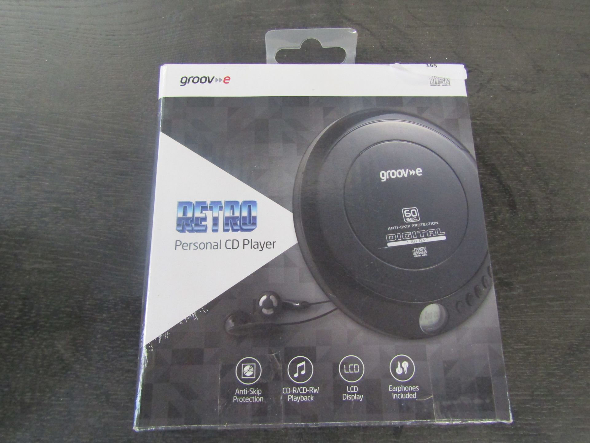 Groove Personal CD Player, Unchecked & Boxed.