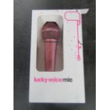 Lucky Voice Karaoke Microphone for Adults & Kids - Pink - Portable Handheld Mic for Karaoke