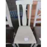 Oak Furnitureland Brindle Painted Chair with Bexley Sandstone Fabric Seat (Pair) RRP 340.00 About
