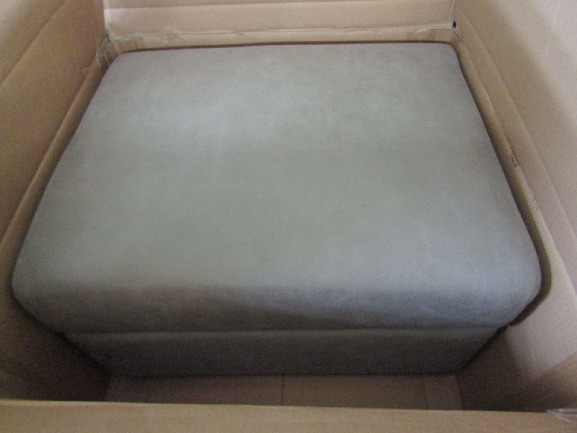 Roman Storage Footstool Pisa Taupe Self Stitch Black Glides RRP 300 About the Product(s) Roman