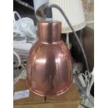 Copper Pendant Light. Size: H17 x D16cm - RRP ?95.00 - New & Boxed. (DR844)