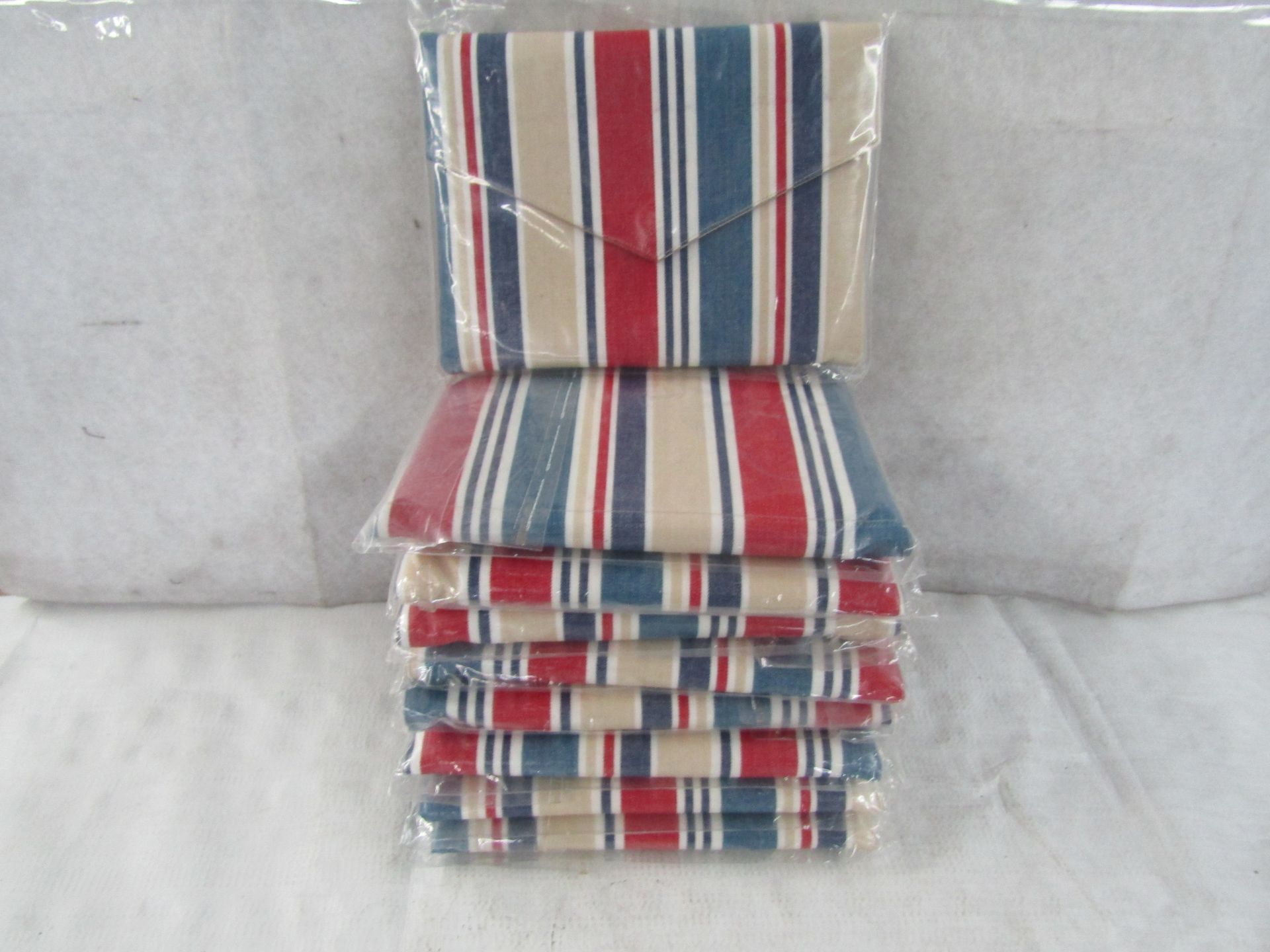 8X TheStripesCompany - PVC Clutch Purse Small - See Image For Design - New & Packaged.