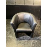 Black Leather Armchair