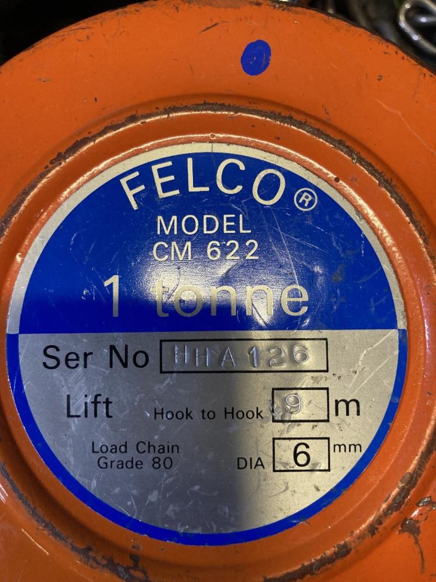 Felco CM622 1 Tonne 9 mtr Manual Hoist & Storage Bag - Image 4 of 6
