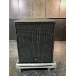 RCF 8004-AS Powered Subwoofer & Heavy Duty Mobile Flight Case