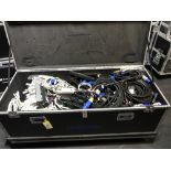 Large Quantity of IEC Cables & Heavy Duty Mobile Flight Case