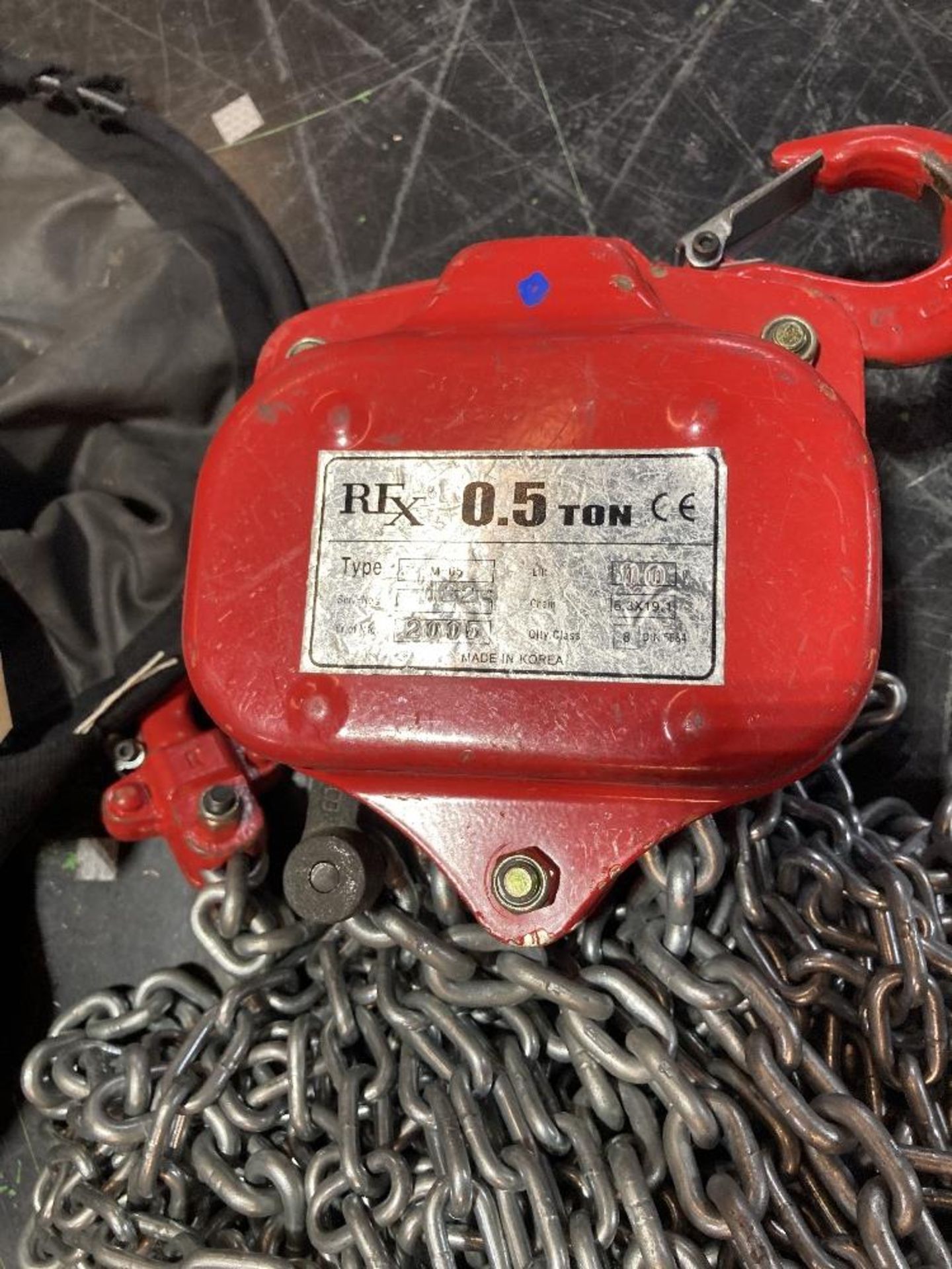 REX 500kg 10mtr Manual Hoist & Storage Bag - Image 3 of 7