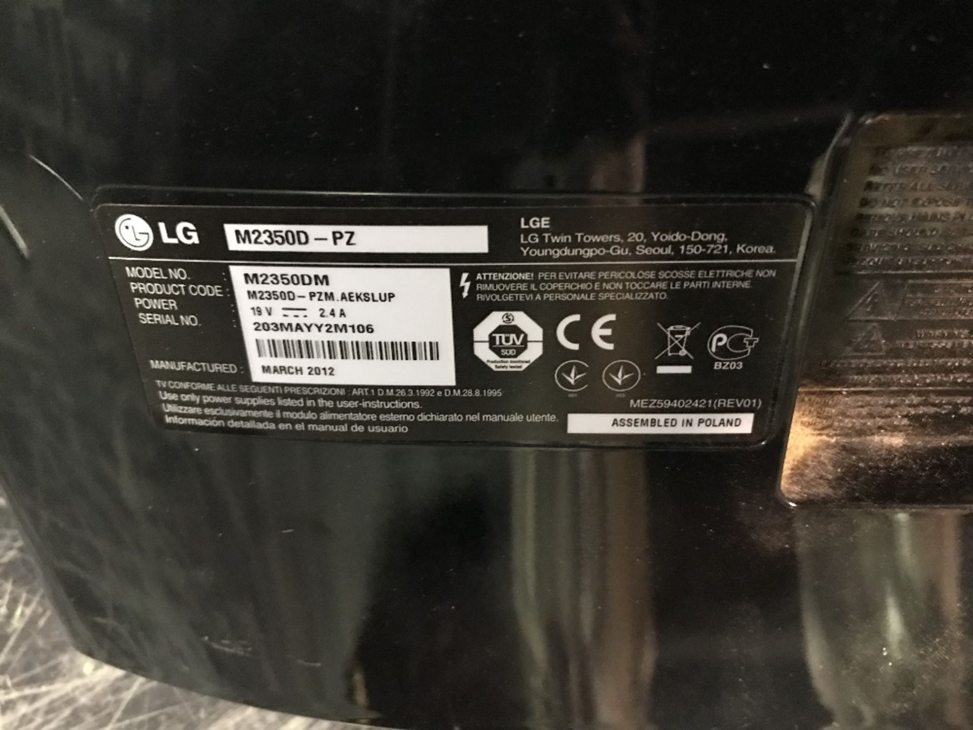 (2) LG M2350DM 23 Inch Monitors - Image 3 of 5