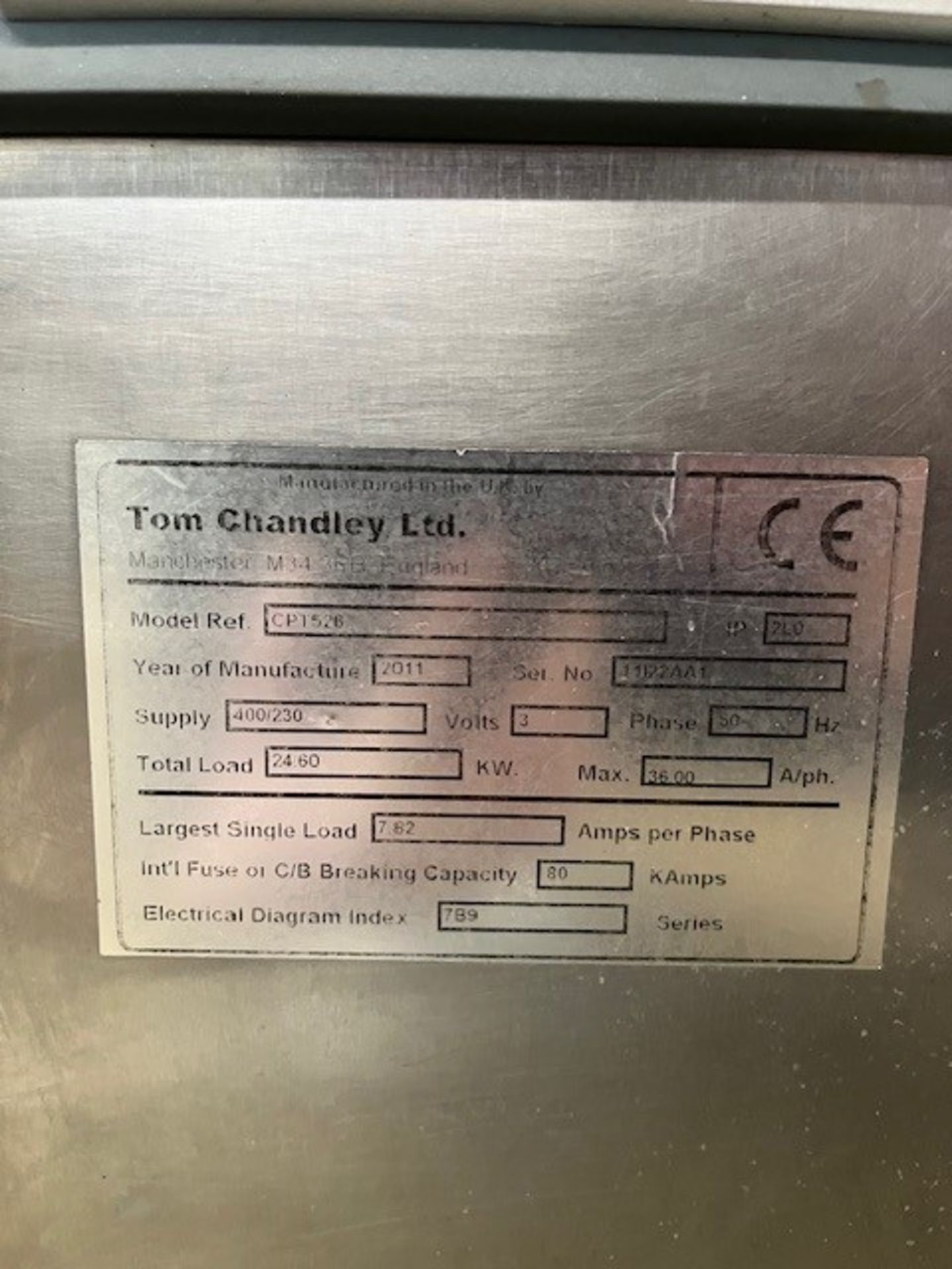 Tom Chandley CP1526 stainless steel five deck compacta oven - Image 4 of 5
