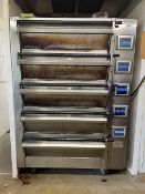 Tom Chandley CP1526 stainless steel five deck compacta oven