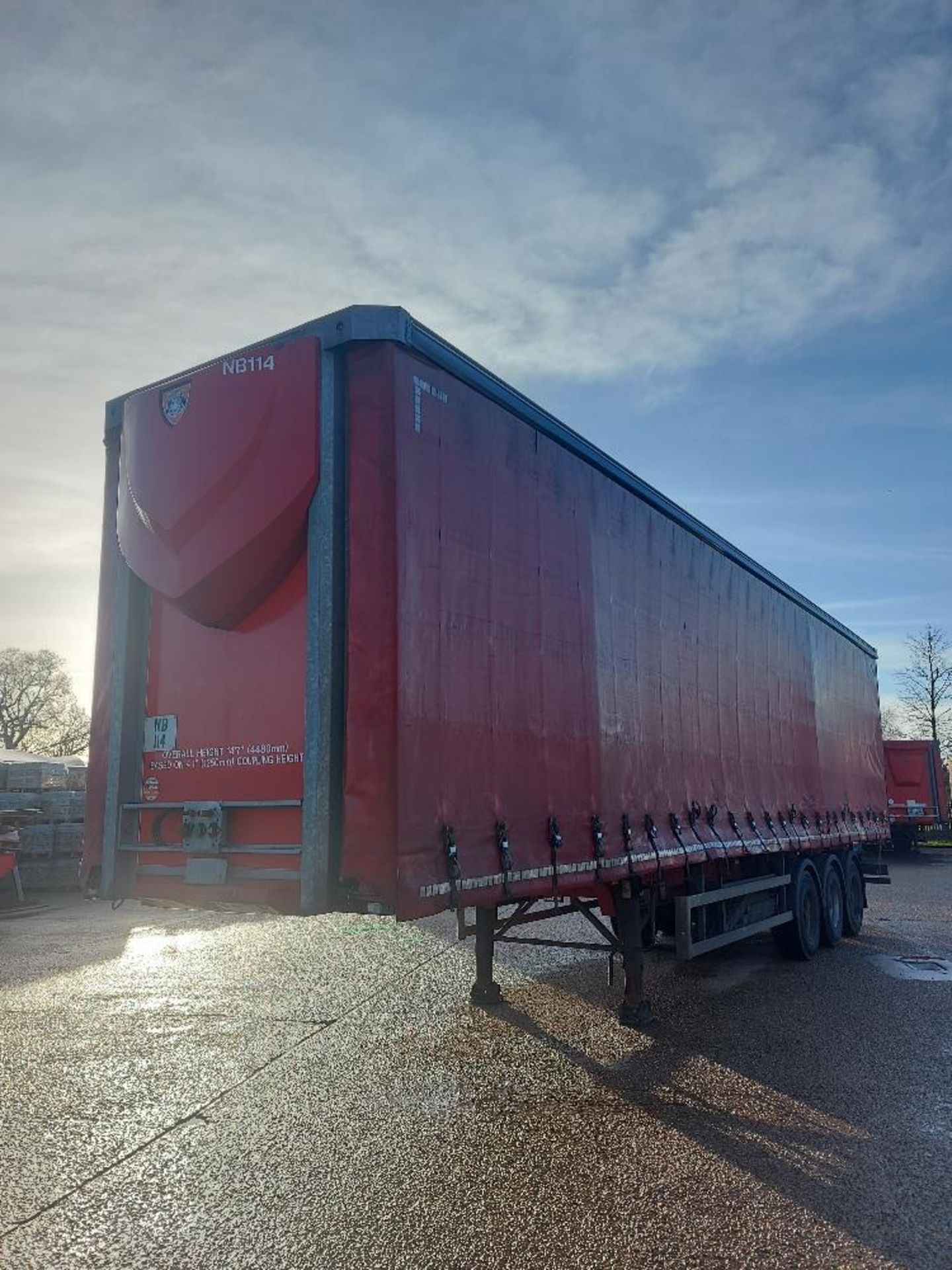 Tiger Tri-Axle 13.7m Curtain Side Trailer Unit - Image 2 of 8