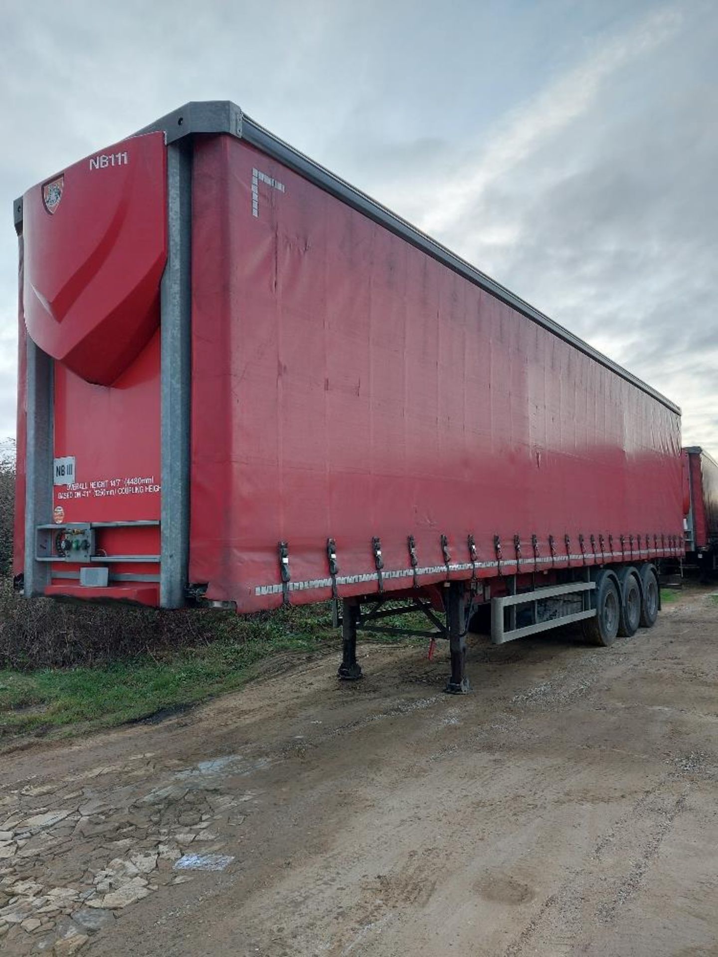 Tiger Tri-Axle 13.7m Curtain Side Trailer Unit - Image 2 of 8
