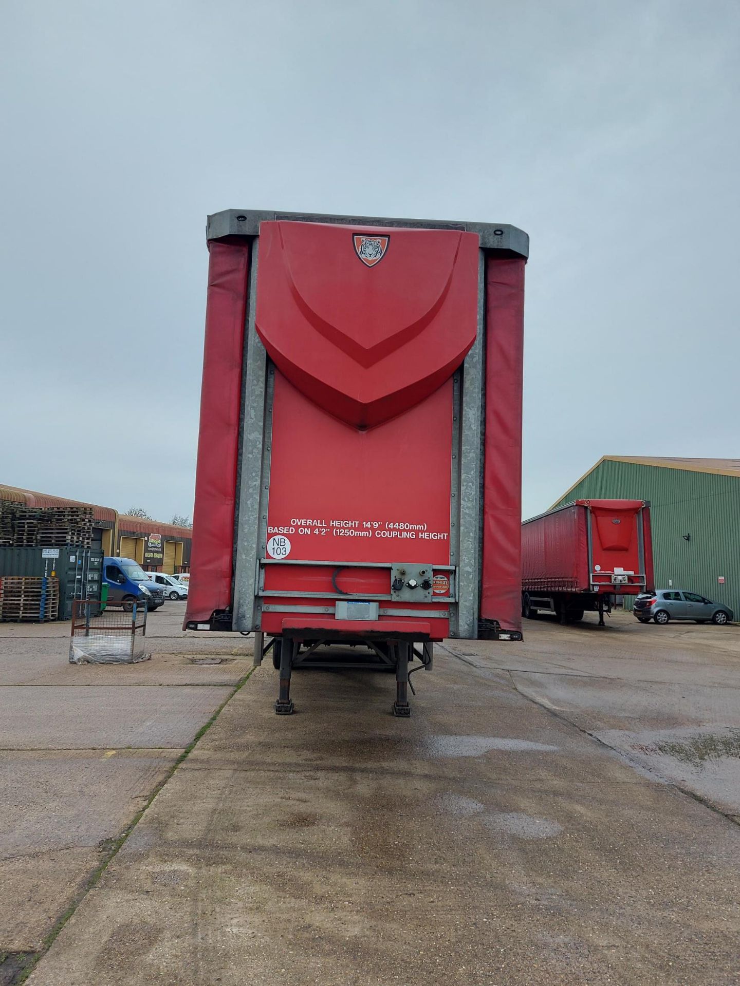 Tiger Tri-Axle 13.7m Curtain Side Trailer Unit - Image 2 of 8