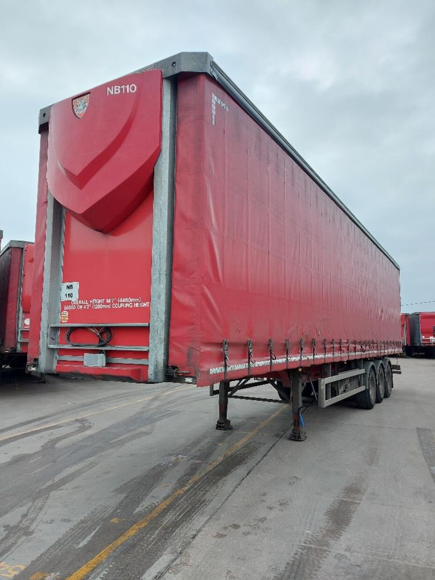 Tiger Tri-Axle 13.7m Curtain Side Trailer Unit - Image 2 of 9