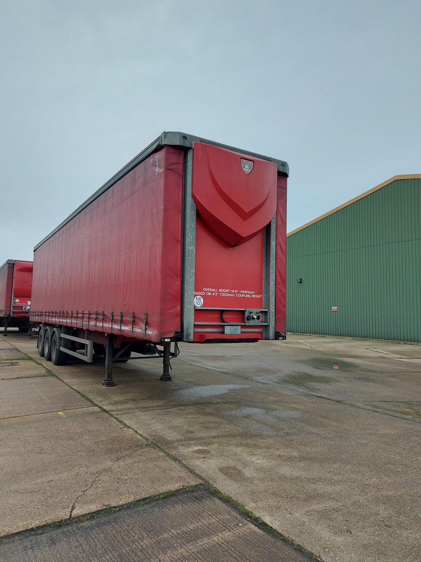Tiger Tri-Axle 13.7m Curtain Side Trailer Unit - Image 3 of 8