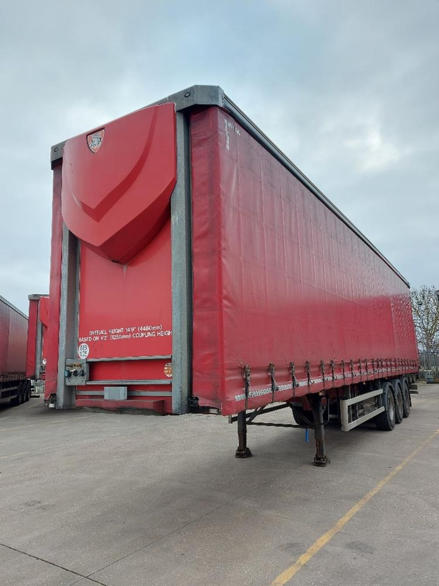 Tiger Tri-Axle 13.7m Curtain Side Trailer Unit - Image 2 of 8