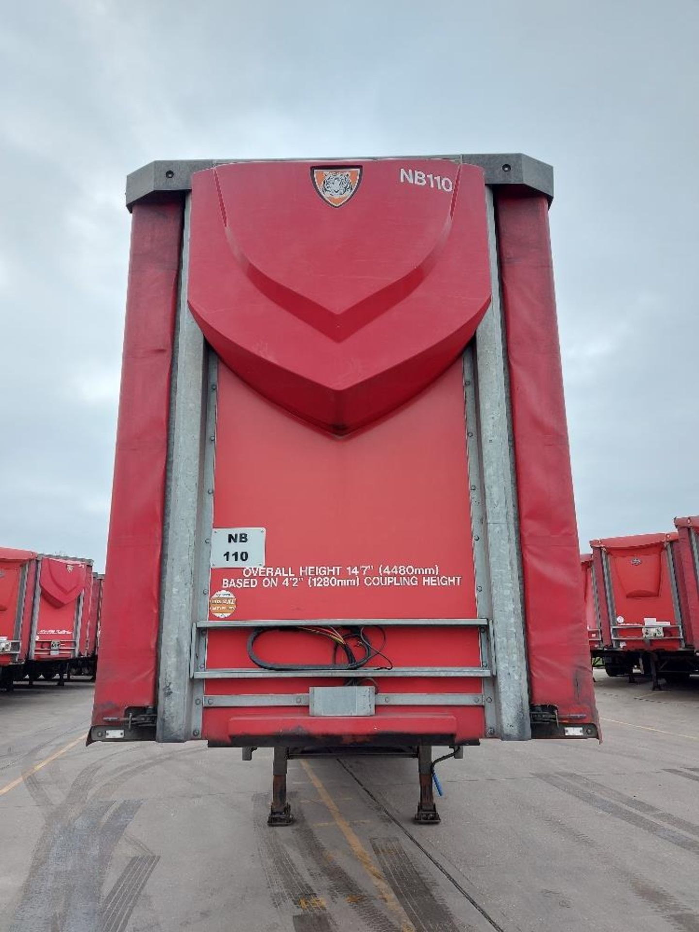 Tiger Tri-Axle 13.7m Curtain Side Trailer Unit - Image 3 of 9