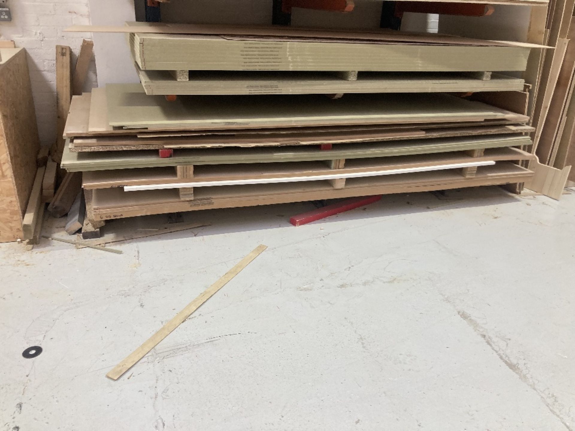 Quantity of Timber, Panel Materials & (3) Racks - Image 2 of 16