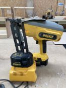 Dewalt DC610 Cordless Nailer, Charger and Spare Battery