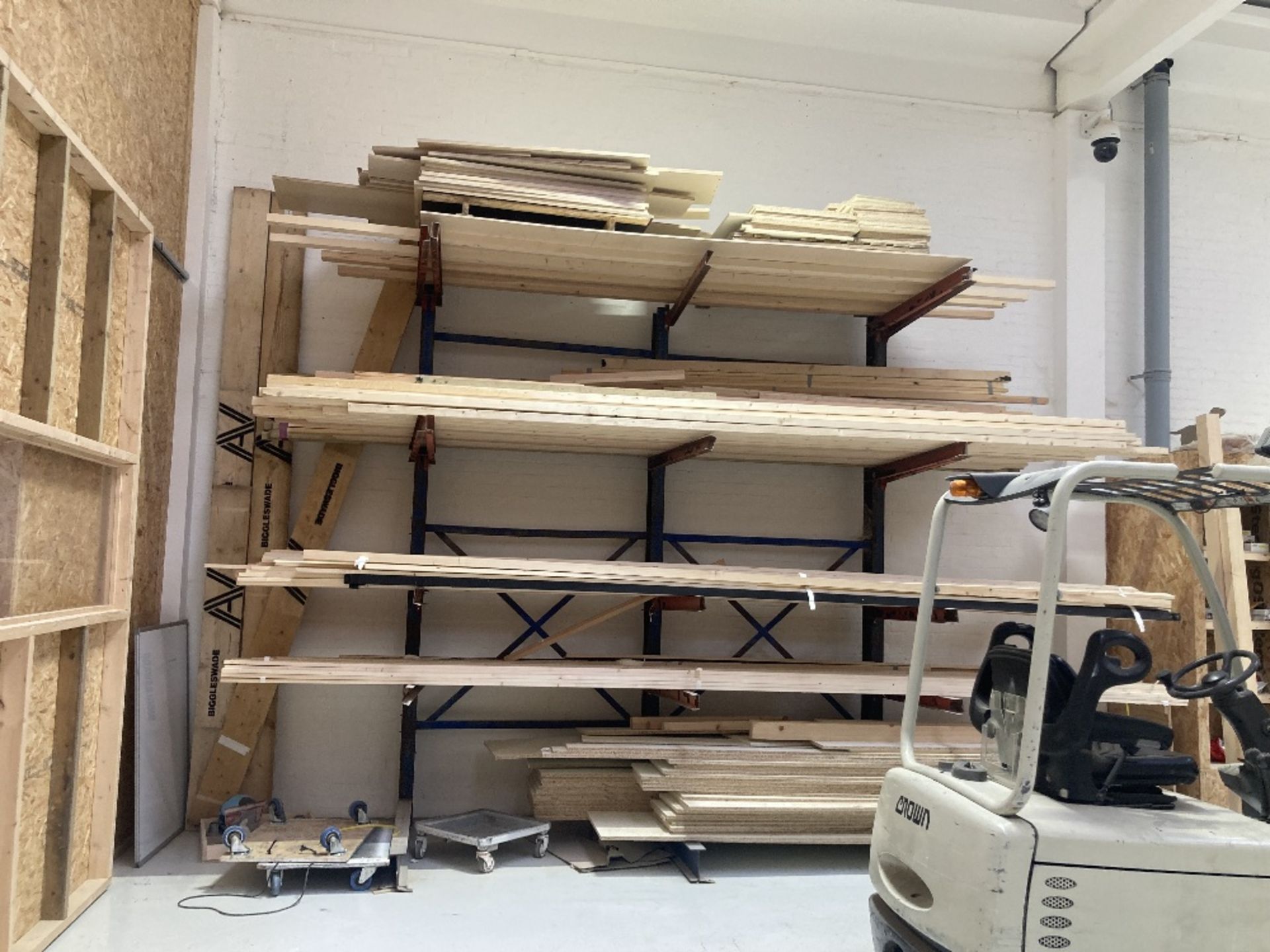 Quantity of Timber, Panel Materials & (3) Racks - Image 11 of 16