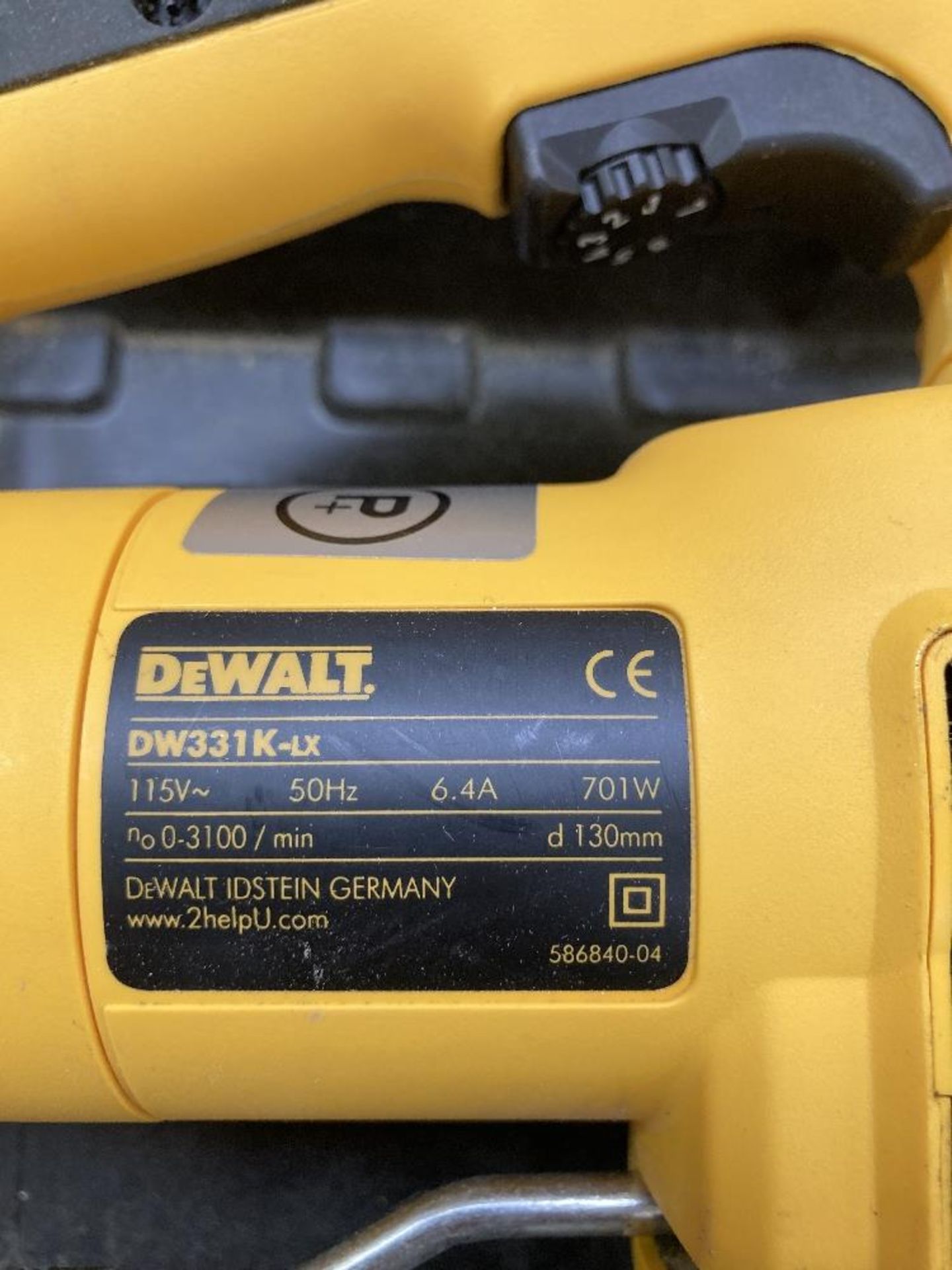 Dewalt DW331K-LX 110V Electric Jigsaw & Heavy Duty Case - Image 4 of 8