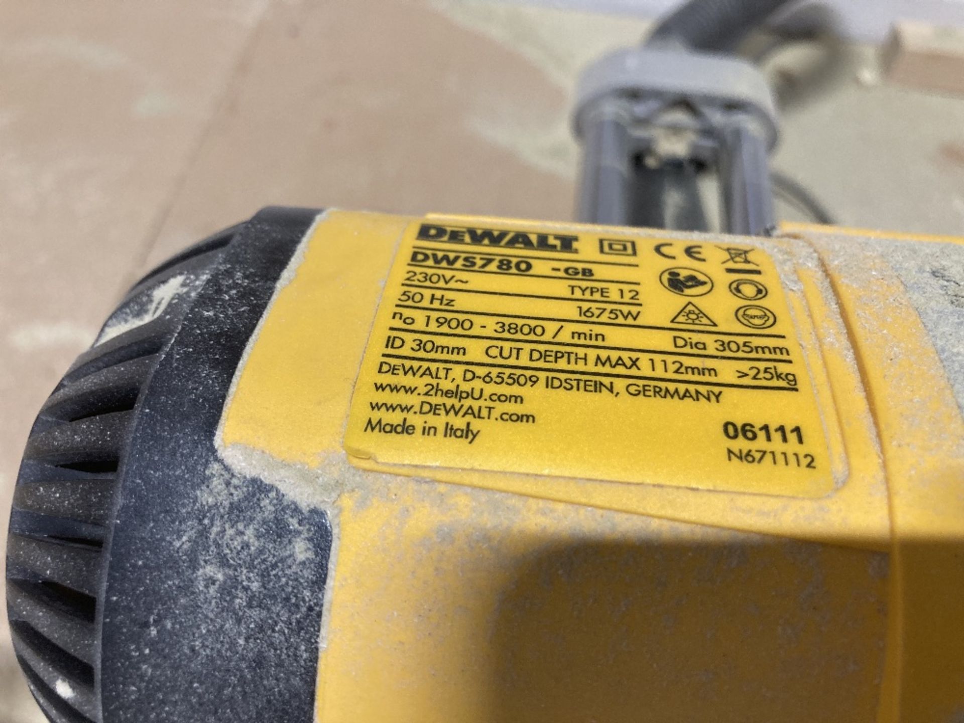 Dewalt DWS780-GB 305mm Mitre Saw - Image 5 of 10