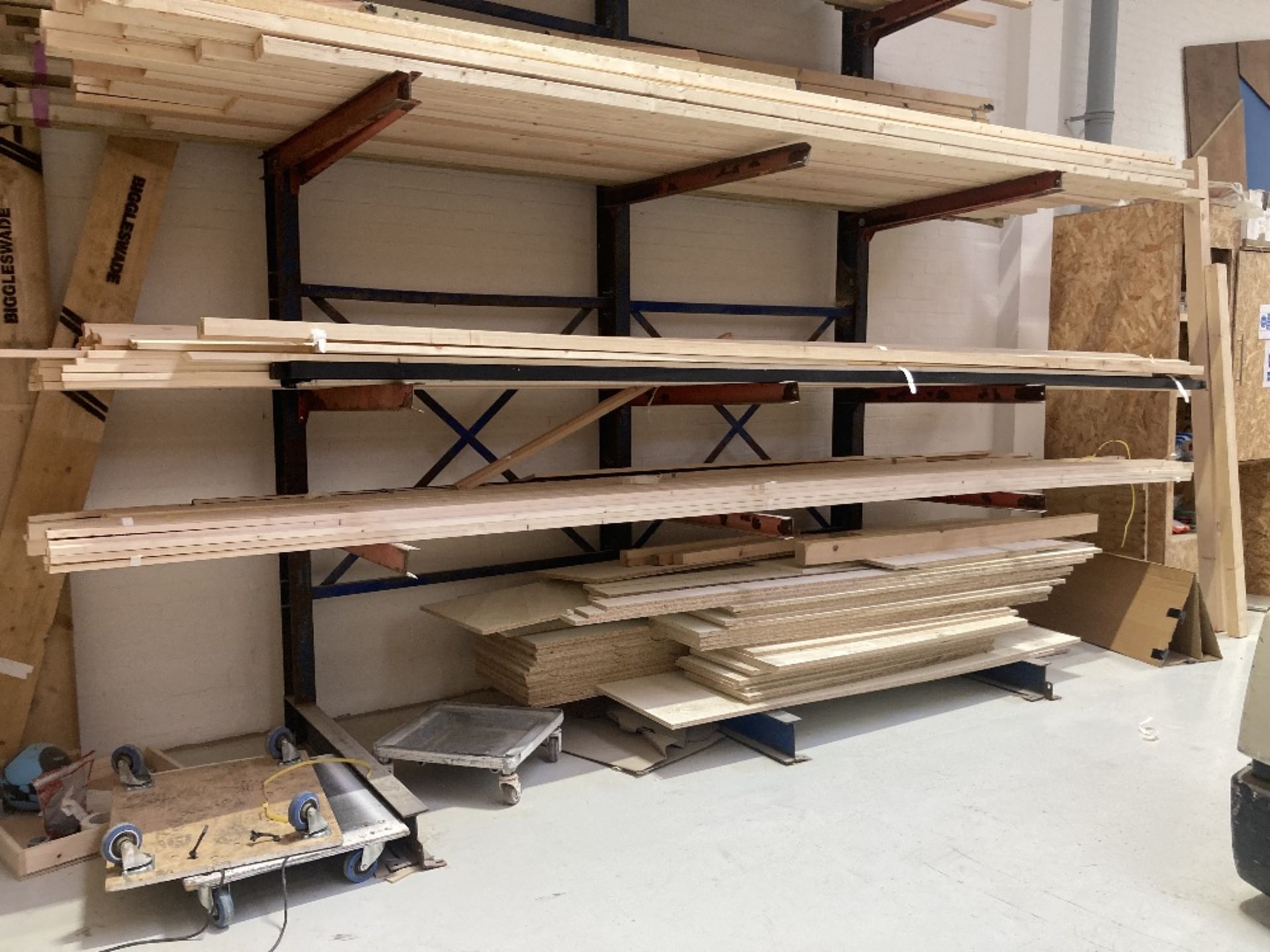 Quantity of Timber, Panel Materials & (3) Racks - Image 13 of 16