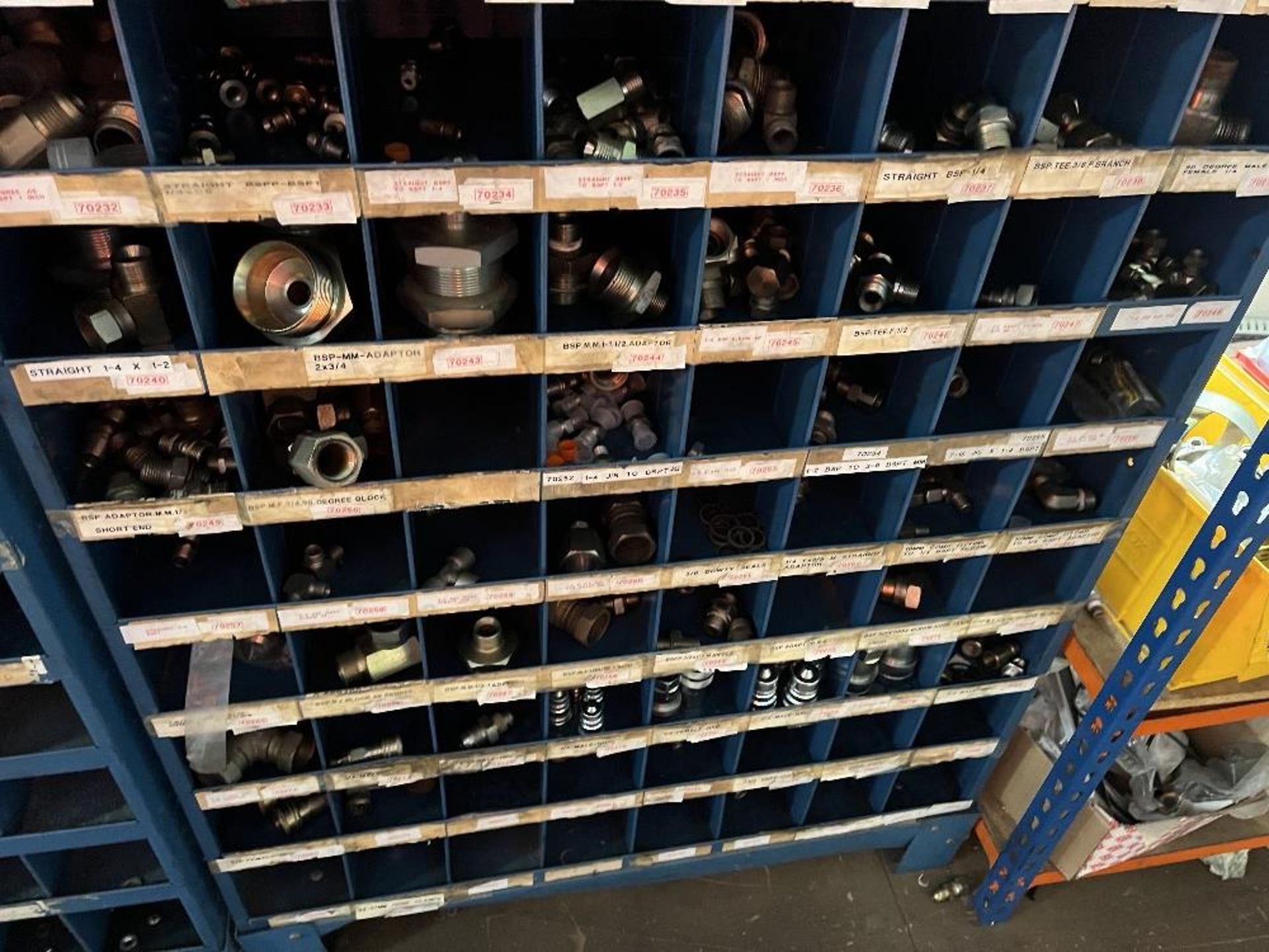 Contents of mezzanine floor containing large range of machine spare parts and consumables - Image 26 of 47