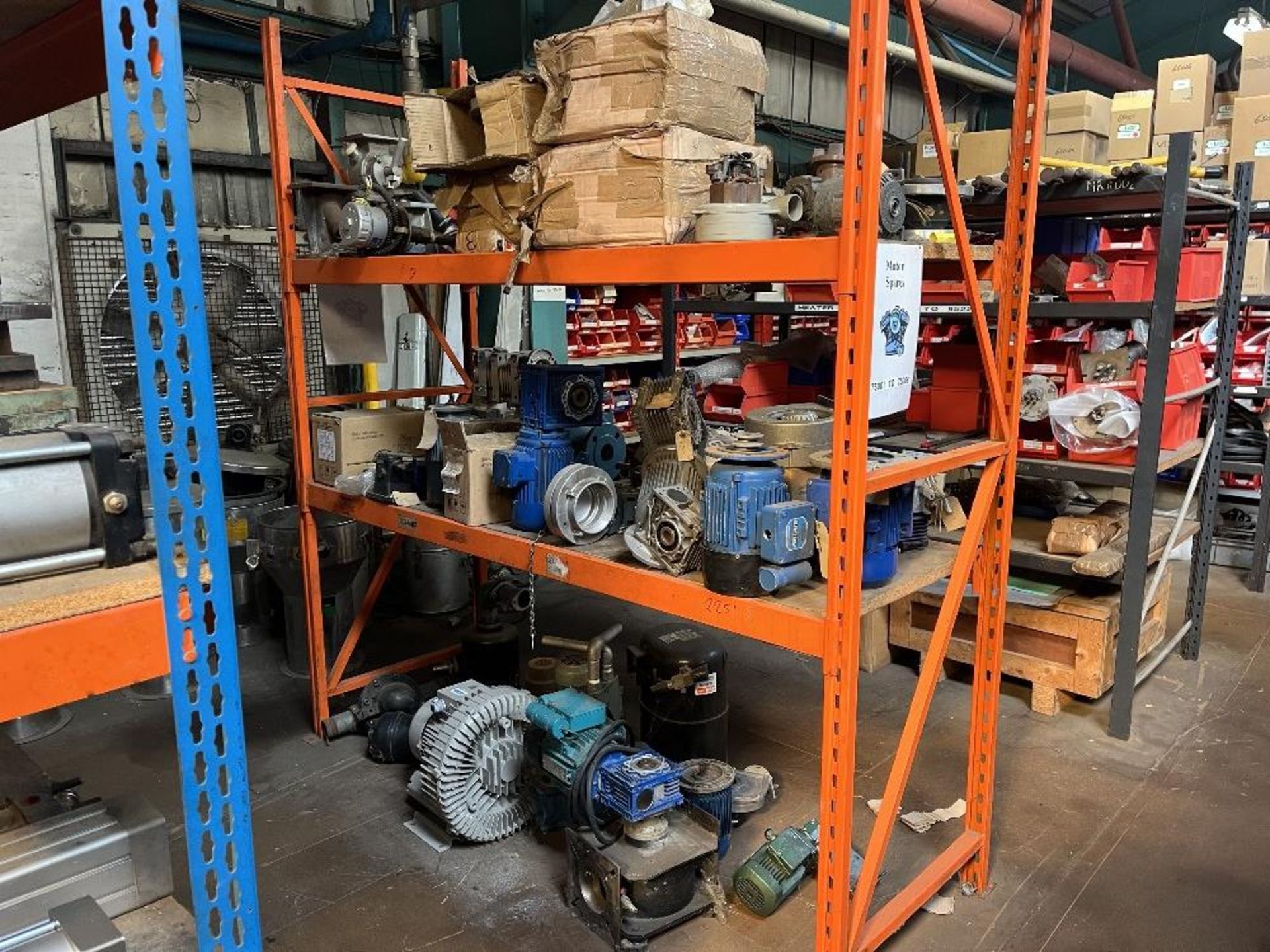 Contents of mezzanine floor containing large range of machine spare parts and consumables - Image 30 of 47