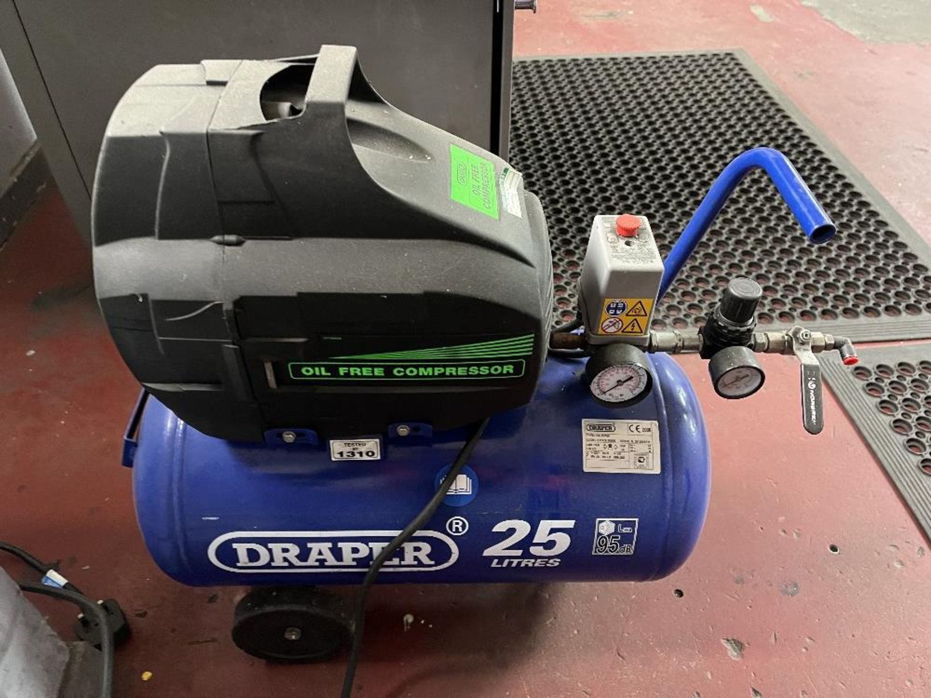 Draper mobile air compressor unit - Image 3 of 4