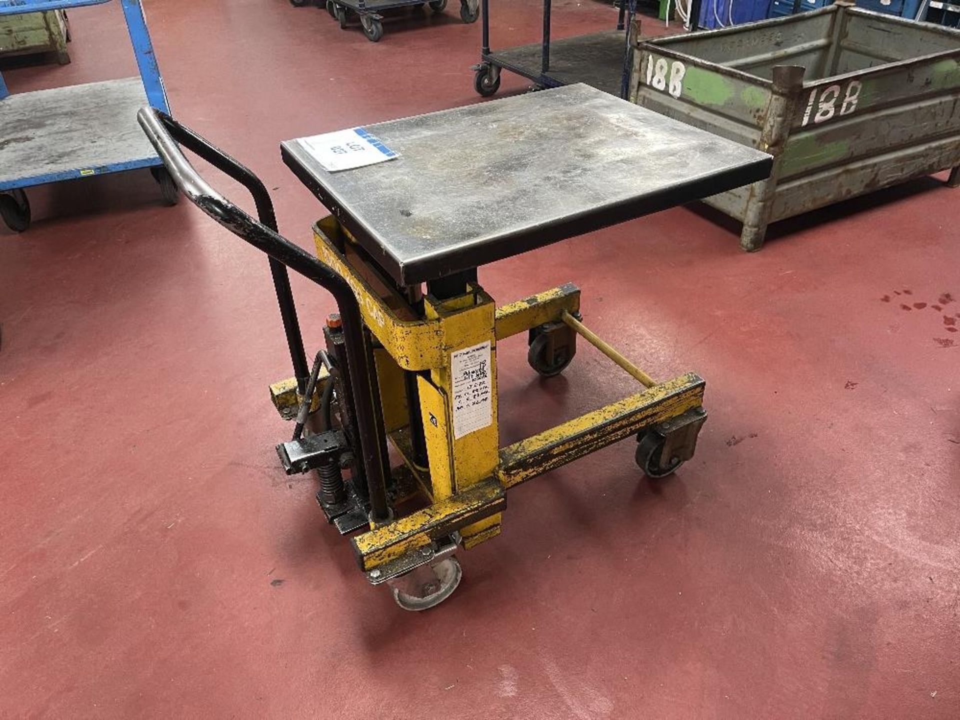 1000kg mobile lifting trolley - Image 2 of 5