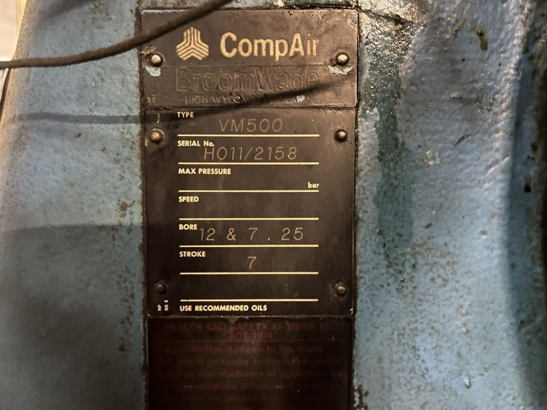 Compair Reavell 5000 Type VM500 twin head compressor - Image 9 of 10