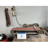 Horizontal bench top belt sander