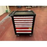 Mobile 8 drawer tool cabinets with contents