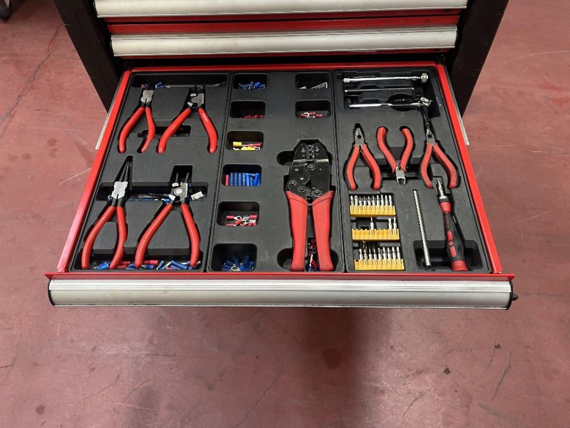 Mobile 8 drawer tool cabinets with contents - Bild 8 aus 12