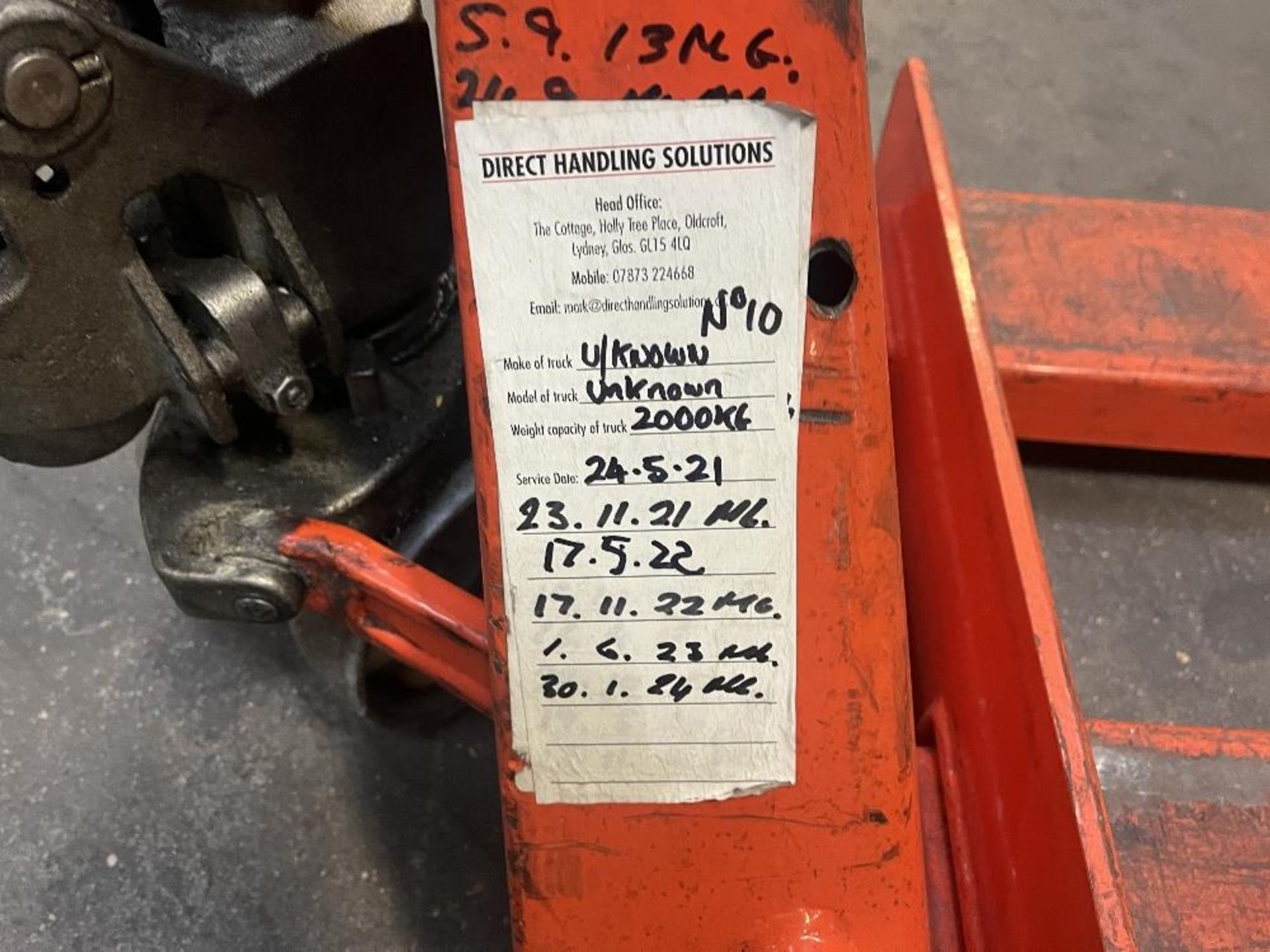 Hydraulic pallet truck with digital weigh read-out - Image 3 of 4