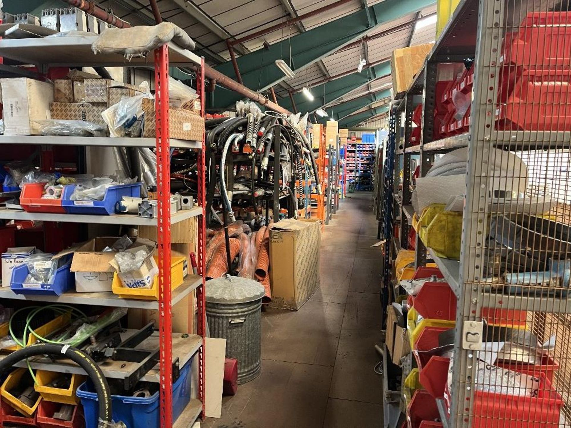 Contents of mezzanine floor containing large range of machine spare parts and consumables - Image 20 of 47